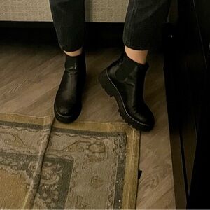 Marc Fisher Black Platform Boots